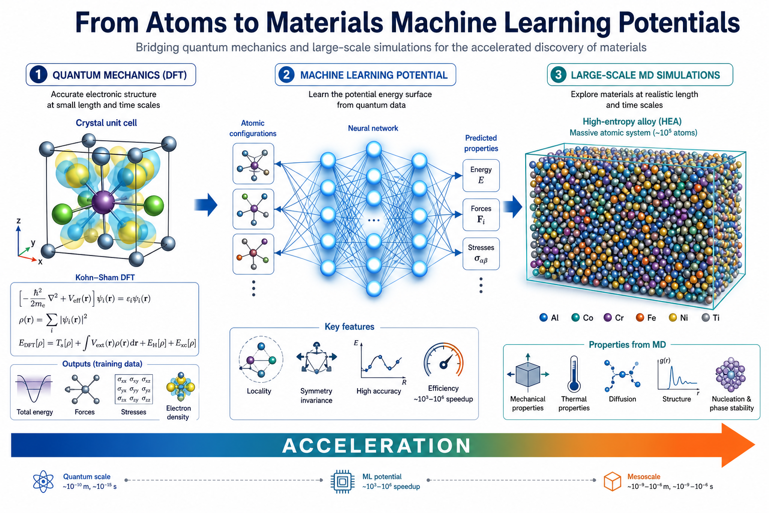 From Atoms to Materials: Machine Learning Potentials 總覽海報